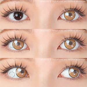 Sweety Anime Cloud Rim Brown (1 lens/pack)-Colored Contacts-UNIQSO