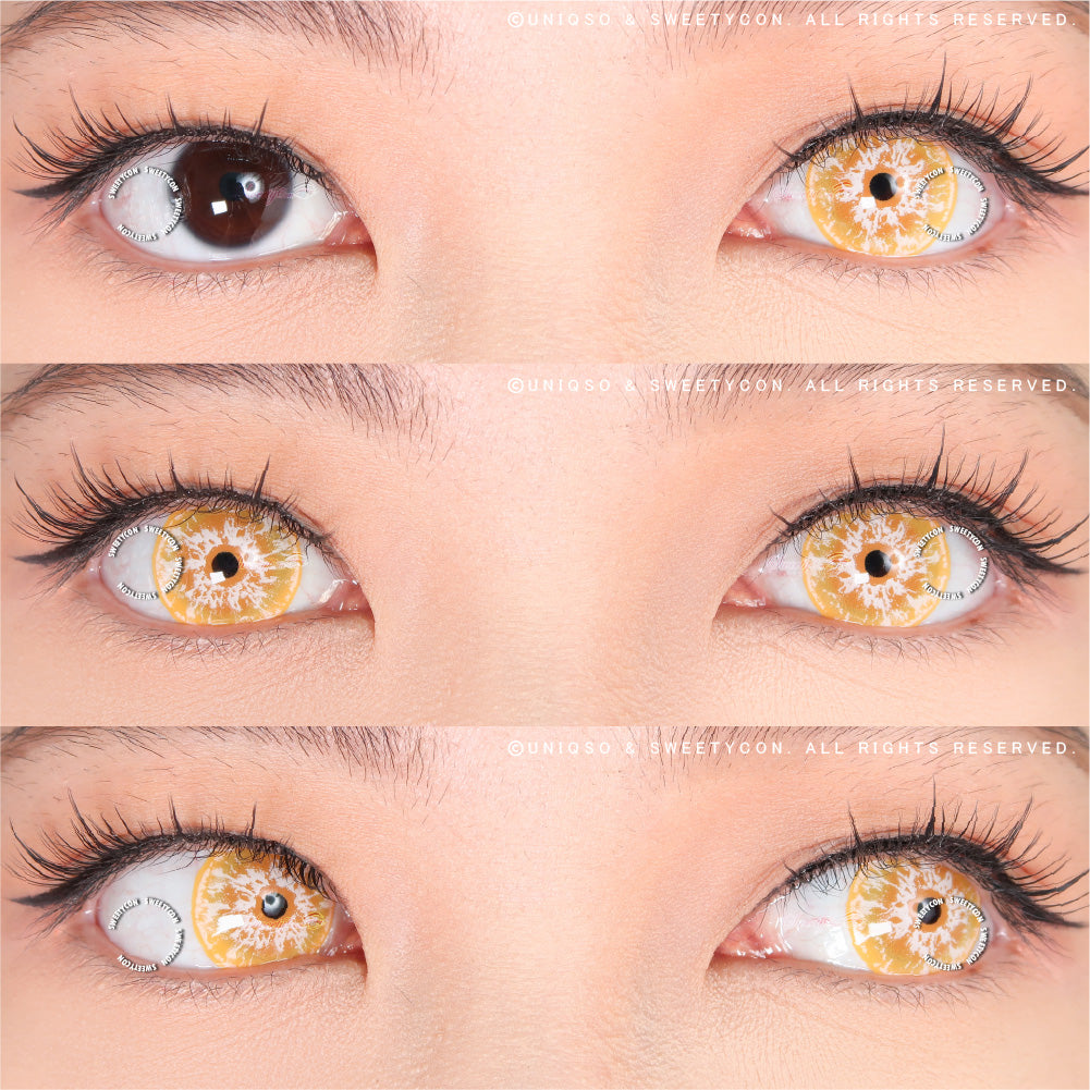 Sweety Crazy White Walker Yellow (1 lens/pack)-Crazy Contacts-UNIQSO