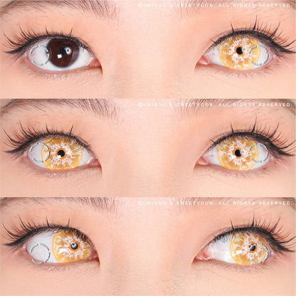 Sweety Crazy White Walker Yellow (1 lens/pack)-Crazy Contacts-UNIQSO