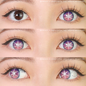 Sweety Star Idol Violet (1 lens/pack)-Colored Contacts-UNIQSO