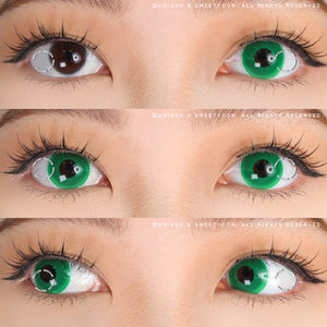 Sweety Crazy Solid Green (1 lens/pack)-Crazy Contacts-UNIQSO