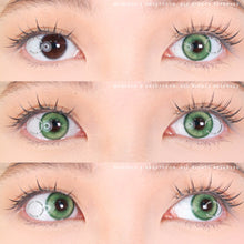 Load image into Gallery viewer, 1 Day Sweety Star Tears Green (2 or 10 lenses/pack)-Colored Contacts-UNIQSO
