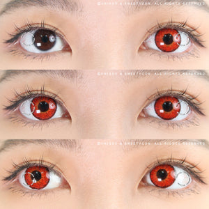 Sweety Snow Red (1 lens/pack)-Colored Contacts-UNIQSO