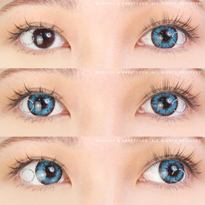 Sweety Akaten Blue (1 lens/pack)-Colored Contacts-UNIQSO