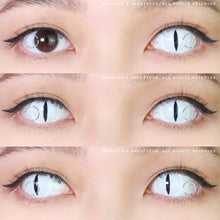 Load image into Gallery viewer, Sweety Snake Eye White (1 lens/pack)-Colored Contacts-UNIQSO
