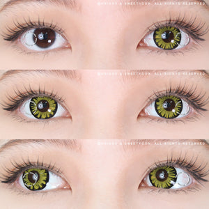 Sweety Firefly Yellow (1 lens/pack)-Colored Contacts-UNIQSO