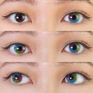 Sweety Multil Rainbow (1 lens/pack)-Colored Contacts-UNIQSO