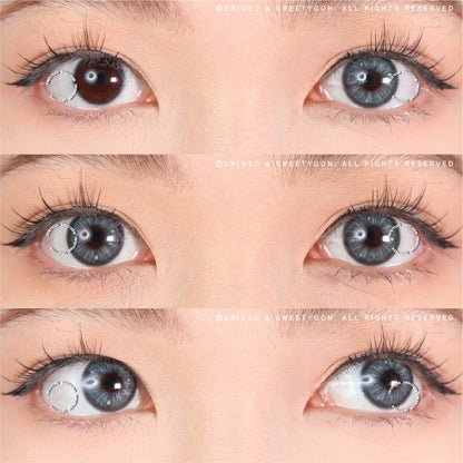 1 Day Sweety Fruit Juice Grey (2 or 10 lenses/pack)-Colored Contacts-UNIQSO