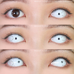 Sweety Crazy Mini S White (1 lens/pack)-Crazy Contacts-UNIQSO