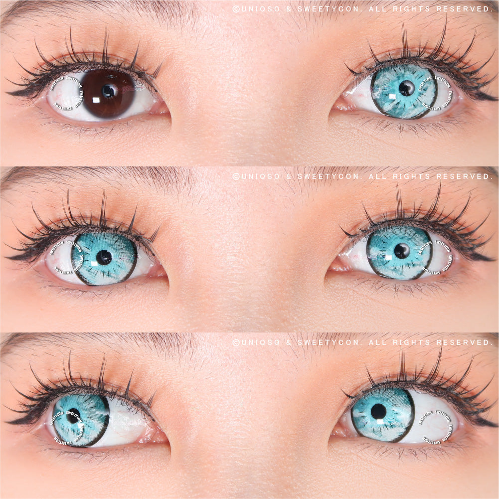 Sweety Anime Sora Blue (1 lens/pack)-Colored Contacts-UNIQSO