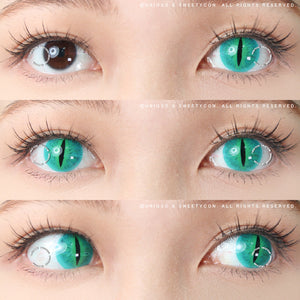 Sweety Crazy Green Demon Eye / Cat Eye (New) (1 lens/pack)