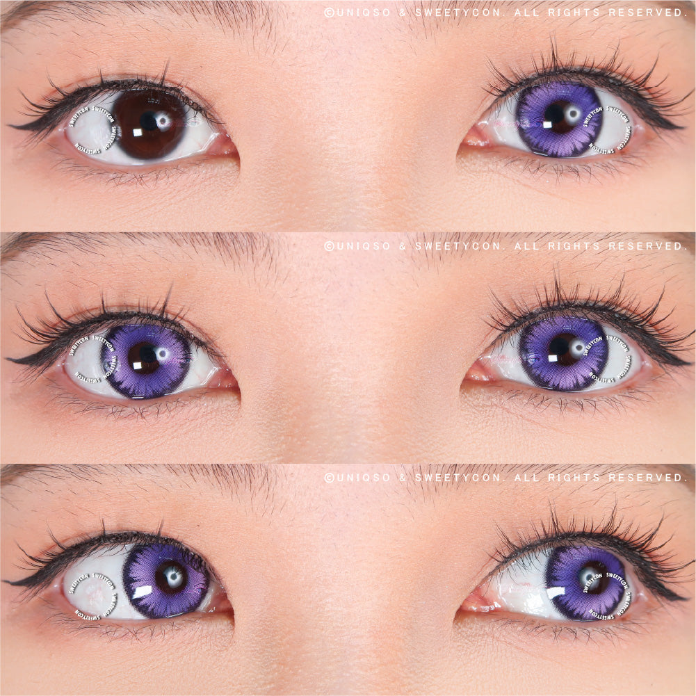 Sweety Mystic Wing Violet (1 lens/pack)-Colored Contacts-UNIQSO