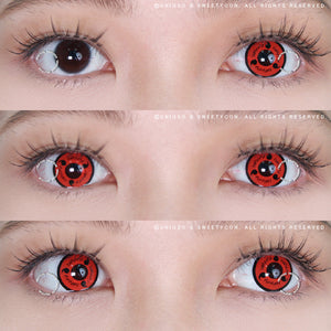 Sweety Sharingan With Prescription (1 lens/pack)-Colored Contacts-UNIQSO