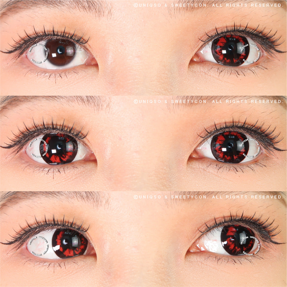 Sweety Crazy Red Demon (1 lens/pack)-Crazy Contacts-UNIQSO