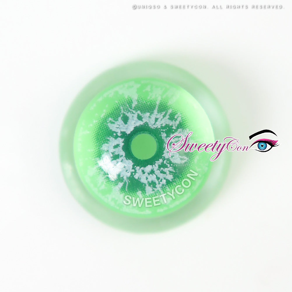 Sweety Crazy White Walker Green (1 lens/pack)-Crazy Contacts-UNIQSO