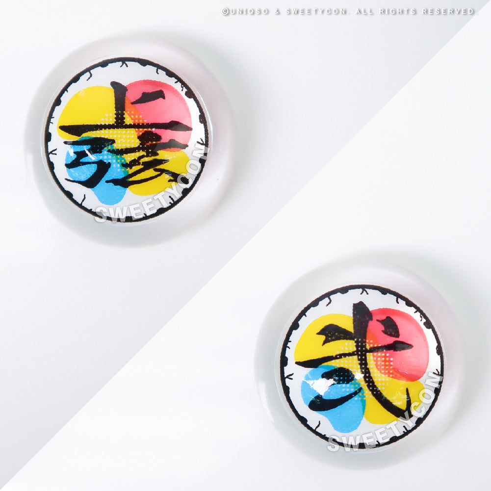 Demon Slayer Douma Eye Contacts - Limited Edition (2 lenses/pack)-Colored Contacts-UNIQSO