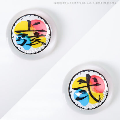 Demon Slayer Douma Eye Contacts - Limited Edition (2 lenses/pack)-Colored Contacts-UNIQSO