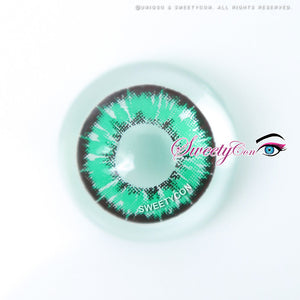Sweety Akaten Green (1 lens/pack)-Colored Contacts-UNIQSO