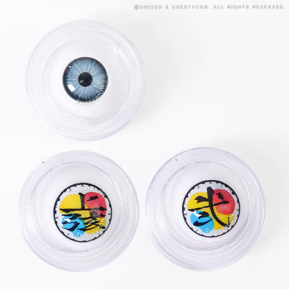 Demon Slayer Douma Eye Contacts - Limited Edition (2 lenses/pack)-Colored Contacts-UNIQSO