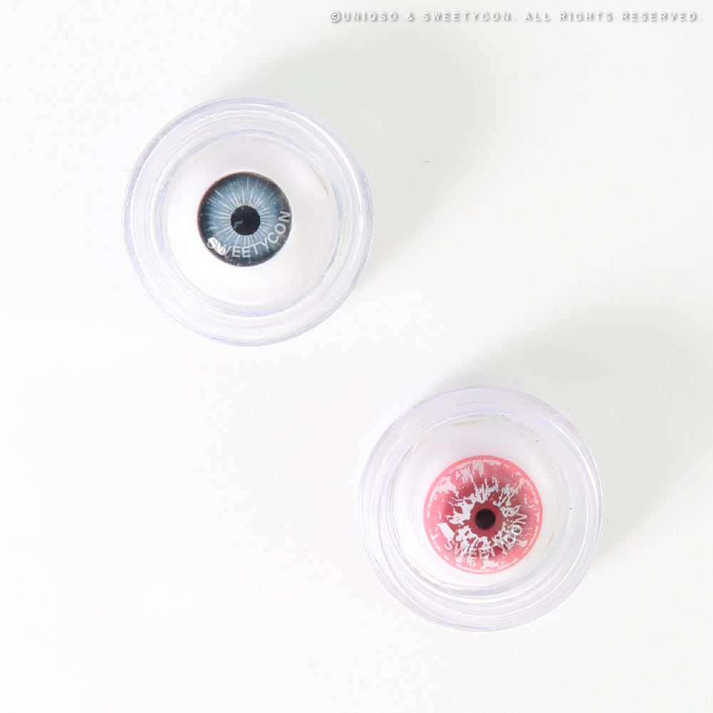 Sweety Crazy White Walker Pink (1 lens/pack)-Crazy Contacts-UNIQSO