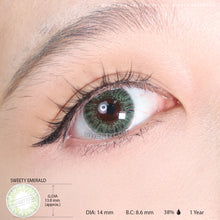 Load image into Gallery viewer, Sweety Emerald (1 lens/pack)-Colored Contacts-UNIQSO
