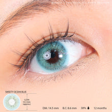 Load image into Gallery viewer, Sweety Ocean Blue (1 lens/pack)-Colored Contacts-UNIQSO
