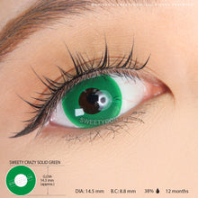 Load image into Gallery viewer, Sweety Crazy Solid Green (1 lens/pack)-Crazy Contacts-UNIQSO
