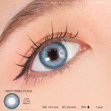 Load image into Gallery viewer, Sweety Twinkle Eye Blue (1 lens/pack)-Colored Contacts-UNIQSO
