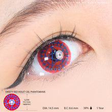 Load image into Gallery viewer, Sweety Red Violet Ciel Phantomhive (1 lens/pack)-Colored Contacts-UNIQSO
