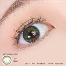 Load image into Gallery viewer, Sweety Miracle Brown (1 lens/pack)-Colored Contacts-UNIQSO

