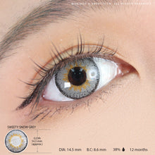 Load image into Gallery viewer, Sweety Snow Grey (1 lens/pack)-Colored Contacts-UNIQSO
