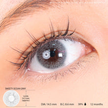 Load image into Gallery viewer, Sweety Ocean Grey (1 lens/pack)-Colored Contacts-UNIQSO
