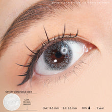 Load image into Gallery viewer, Sweety Shine Smile Grey (1 lens/pack)-Colored Contacts-UNIQSO
