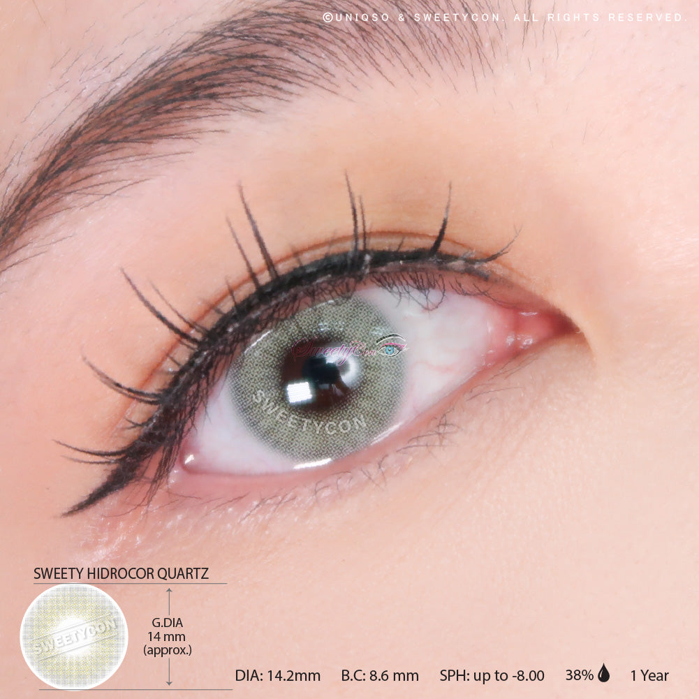 Sweety Hidrocor Quartz (1 lens/pack)-Colored Contacts-UNIQSO