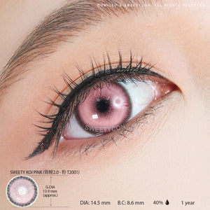 Sweety Koi Pink (1 lens/pack)-Colored Contacts-UNIQSO