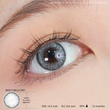 Load image into Gallery viewer, Sweety Bella Grey (1 lens/pack)-Colored Contacts-UNIQSO
