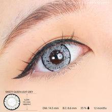 Load image into Gallery viewer, Sweety Queen Light Grey (1 lens/pack)-Colored Contacts-UNIQSO
