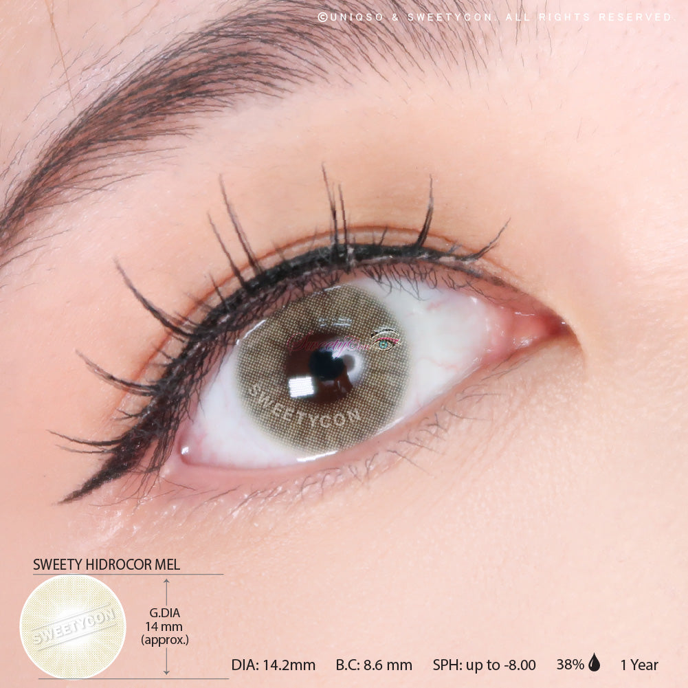 Sweety Hidrocor Mel (1 lens/pack)-Colored Contacts-UNIQSO