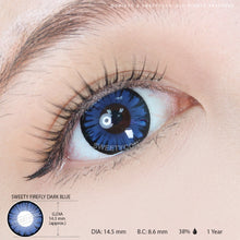 Load image into Gallery viewer, Sweety Firefly Dark Blue (1 lens/pack)-Colored Contacts-UNIQSO

