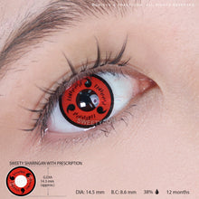 Load image into Gallery viewer, Sweety Sharingan With Prescription (1 lens/pack)-Colored Contacts-UNIQSO
