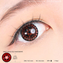 Load image into Gallery viewer, Sweety Black Ciel Phantomhive (1 lens/pack)-Colored Contacts-UNIQSO
