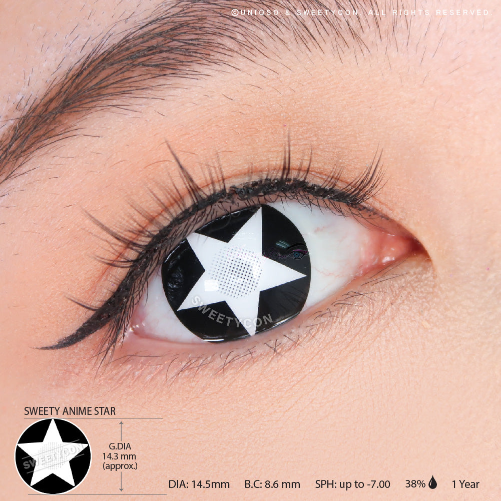 Sweety Anime Star (1 lens/pack)-Colored Contacts-UNIQSO