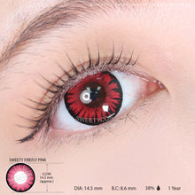 Load image into Gallery viewer, Sweety Firefly Pink (1 lens/pack)-Colored Contacts-UNIQSO
