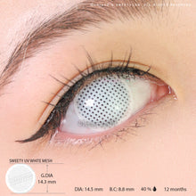 Load image into Gallery viewer, Sweety Crazy UV White Mesh-Crazy Contacts-UNIQSO

