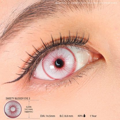 Sweety Bloody Eye 3 (1 lens/pack)-Crazy Contacts-UNIQSO