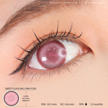 Load image into Gallery viewer, Sweety Glass Ball Pink (1 lens/pack)-Colored Contacts-UNIQSO
