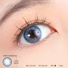 Load image into Gallery viewer, Sweety Aurora Blue (1 lens/pack)-Colored Contacts-UNIQSO
