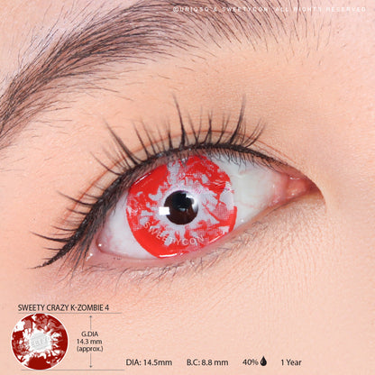 Sweety Crazy K-Zombie 4 (1 lens/pack)-Crazy Contacts-UNIQSO