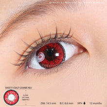 Load image into Gallery viewer, Sweety Crazy Zombie Red (1 lens/pack)-Crazy Contacts-UNIQSO
