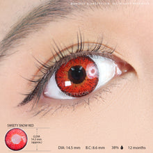 Load image into Gallery viewer, Sweety Snow Red (1 lens/pack)-Colored Contacts-UNIQSO
